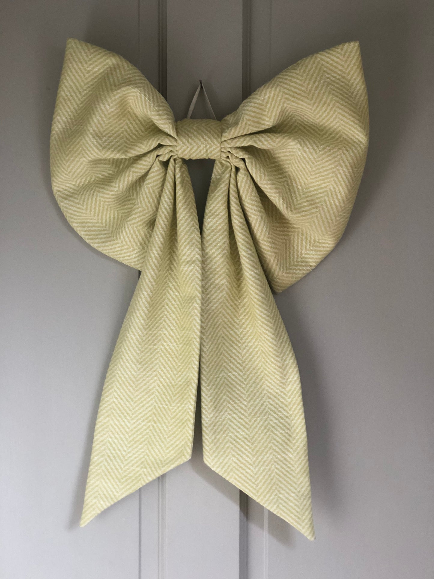 Herringbone Linen Big Bow