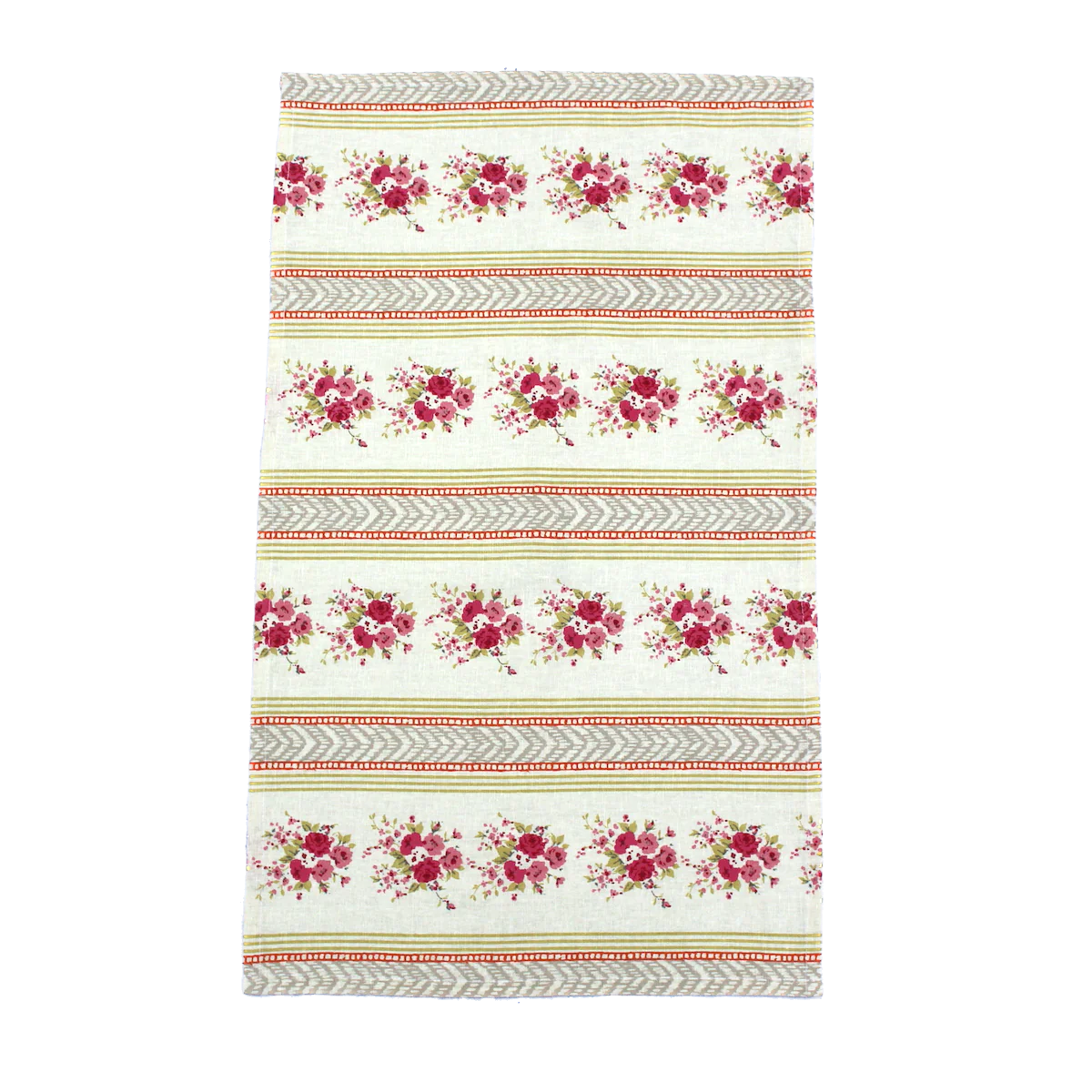 Pink English Country Rose Tea Towel