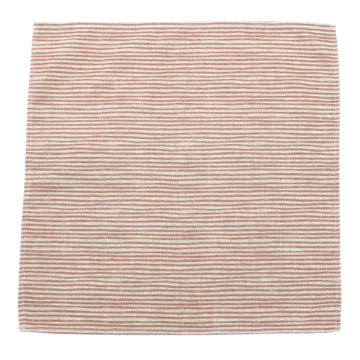 Pink Stripe Cotton Napkins - Set of 4