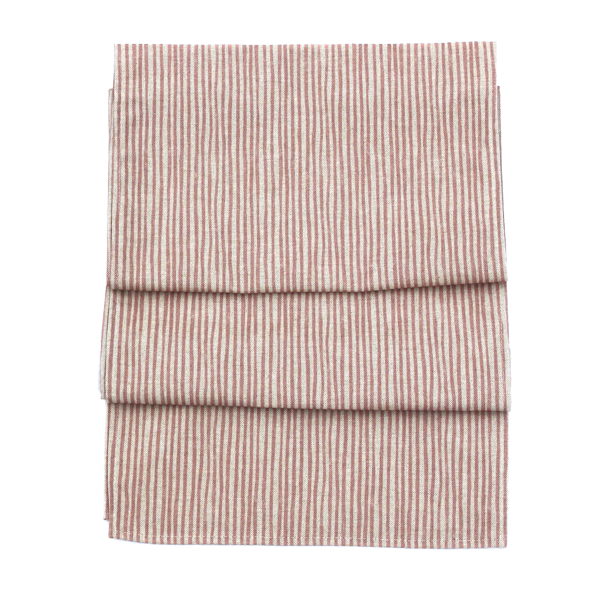 Pink Stripe Cotton Table Runner